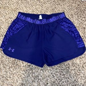 Purple Under Armour Athletic Shorts